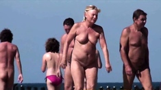 Real naked amateurs outdoor beach play