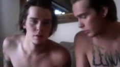 Twink Twins Masturbating on Webcam