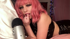 Sexy solo girl loving masturbation with toys