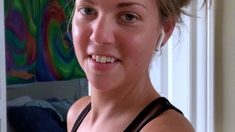 Amateur close up ass toying