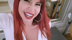 Great Big Boobs On Masturbating Redhead