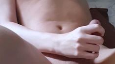Solo ladyboy masturbation