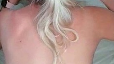 Busty amateur blonde gf hardcore sex with her bf