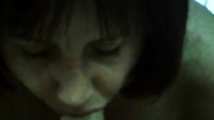 Redhead Cheating Milf Gives Blowjob