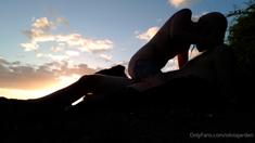 Picked up babes outdoor hardcore fuck for cash in cool POV