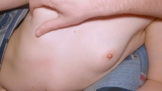 Redhead Deutscher Teenager gibt einen harten Blowjob
