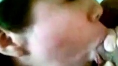 Asian Amateur Babe Swallows Cum