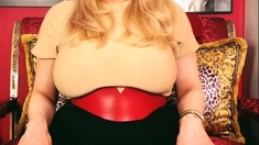 Tattood Shemale Tranny Plays With Ass During Masturbation