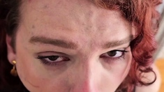 Amateur Shemale Tranny Facialized After A Blowjob