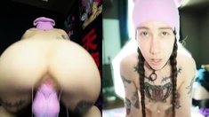 Gaping enema fetish slut toyed