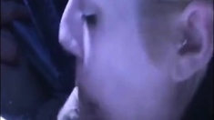 Blonde Amateur Gives a Blowjob in a Car