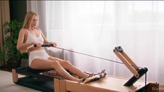 Blonde Beauty Nancy A Teases in Steamy Solo Session