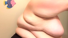 Bbw Brunette Girl Masturbates And Fucks