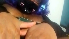 Hot Monster Clit Milf Jerks Two Orgasms