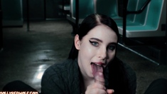 Student girl sucked dick of stranger on train - MollyRedWolf