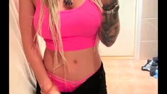 Orgasm Of Blonde Teen With Big Boobs