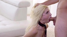 Blonde Schoolgirl in Pigtails Gets a Naughty Lesson