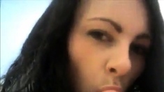 British Brunette Almost Caught Toying In Supermarket
