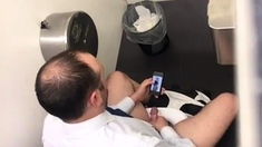 Str8 spy daddy in public toilet part 2