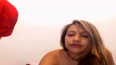 Busty Hot Blonde Teenie Sucking Hard Boner On Cam