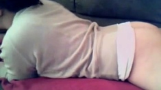 Sexy Babe Humps The Couch