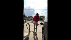 Cd Gurl At The Gas Station